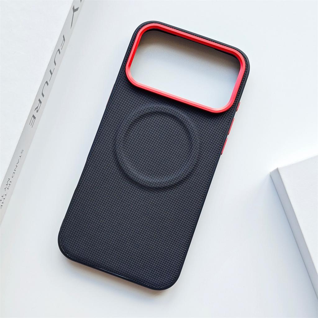 Leather Magnetic Phone Case for Iphone 17 Pro Max 17 Pro 17 Air for Magsafe Wireless Charging Shockproof Leather Hard Back Cover