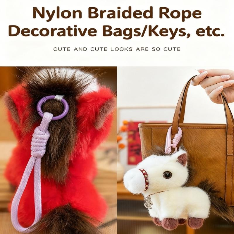 Plüschpferd Kuscheltier Schlüsselanhänger Weicher Pferde Schlüsselanhänger Taschenanhänger für Rucksack, Geldbörse und Handtaschen Niedlicher Tier Schlüsselanhänger