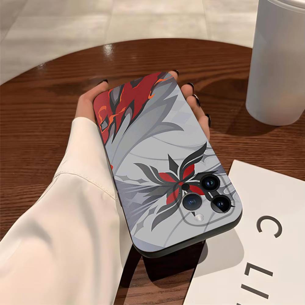 G-Genshin Impact A-Arlecchino Phone Case For iPhone 17,16,15,14,13,12,11,Pro,X,Xs,MAX,Plus TPU Soft To Skin-friendly Cover