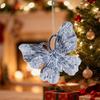 Sparkling Snowflake Deer Butterfly Pendant Shatterproof Clear Acrylic Ornament