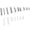 200PCS Mixed Size Compression Spring Kit Boxed Stainless Steel Extension and Compression Springs Kit Repair Tool Silver