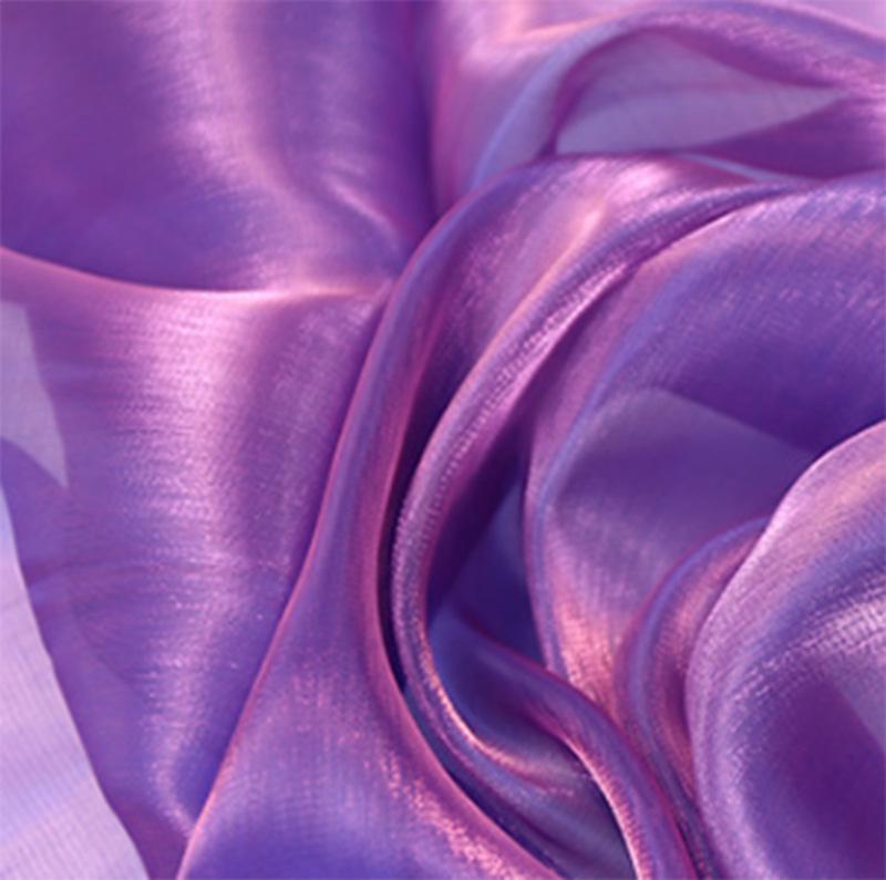 Korean Silk Organza Flash Yarn for Decorative Scarf, Hanfu, Cheongsam, Wedding Handicrafts