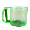 1Pcs Non-Stick Baking Tools Semi-Automatic Flour Sifter Transparent With Hand Press Design Kitchen Filter Screen Flour Sieve