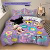3-teiliges Powerpuff Girls Motiv Bettwäsche-Set, Weiche und Bequeme Bettbezug für Schlafzimmer, Gästezimmer (1 Bettbezug + 2 Kissenbezüge, Kissenkern N