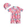 2022 Girls' Short-Sleeve Buoyancy Swimsuit for Infants and Toddlers