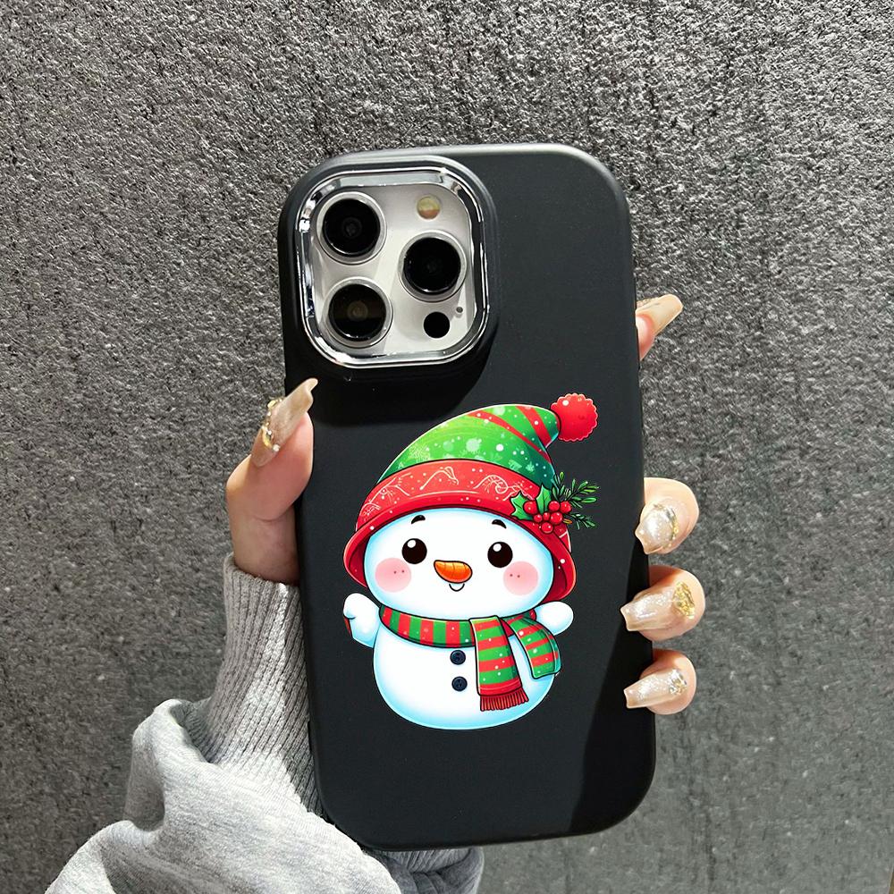 N98 La Mulți Ani Crăciun Fericit Huse pentru telefoane moi pentru iPhone 16 Pro Max Xiaomi 11 Lite Redmi 13C Note 11s Cadru placat Capac din spate pentru cameră