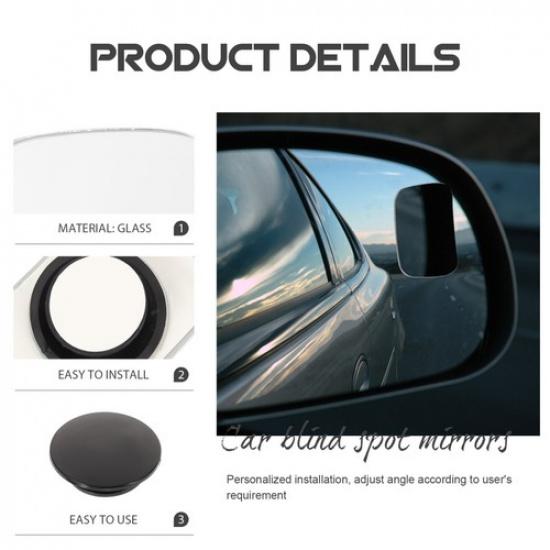 Car Auxiliary Rearview Mirror Accessories Adjustable Mirrors for