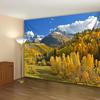 2D Scenic Nature Tapestry Colorado Autumn Mountains Wall Hanging Cloth