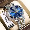 POEDAGAR  810 Fashion Luxury Business Quartz Watch Stainless Steel Men Watch Luminous Waterproof Date Watch for Men