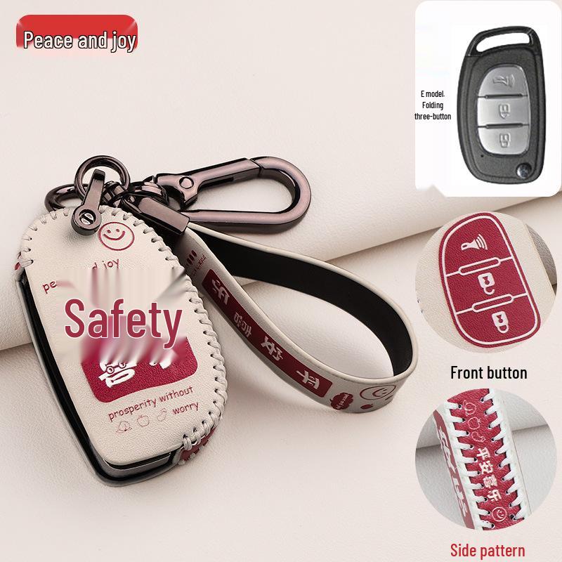 BAIC & Huansu Key Case Cover for H2, H3, S2, S3, S5, S6, S3L, H3F, H5, S7, and Weiwang M20