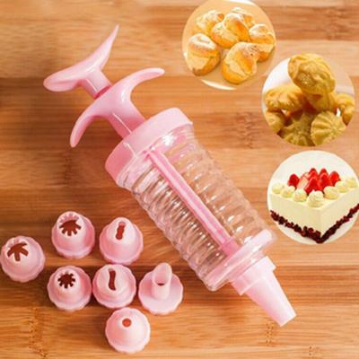 Stampo per stampi per biscotti durevoli con 8 ugelli per torte, set di strumenti atossici