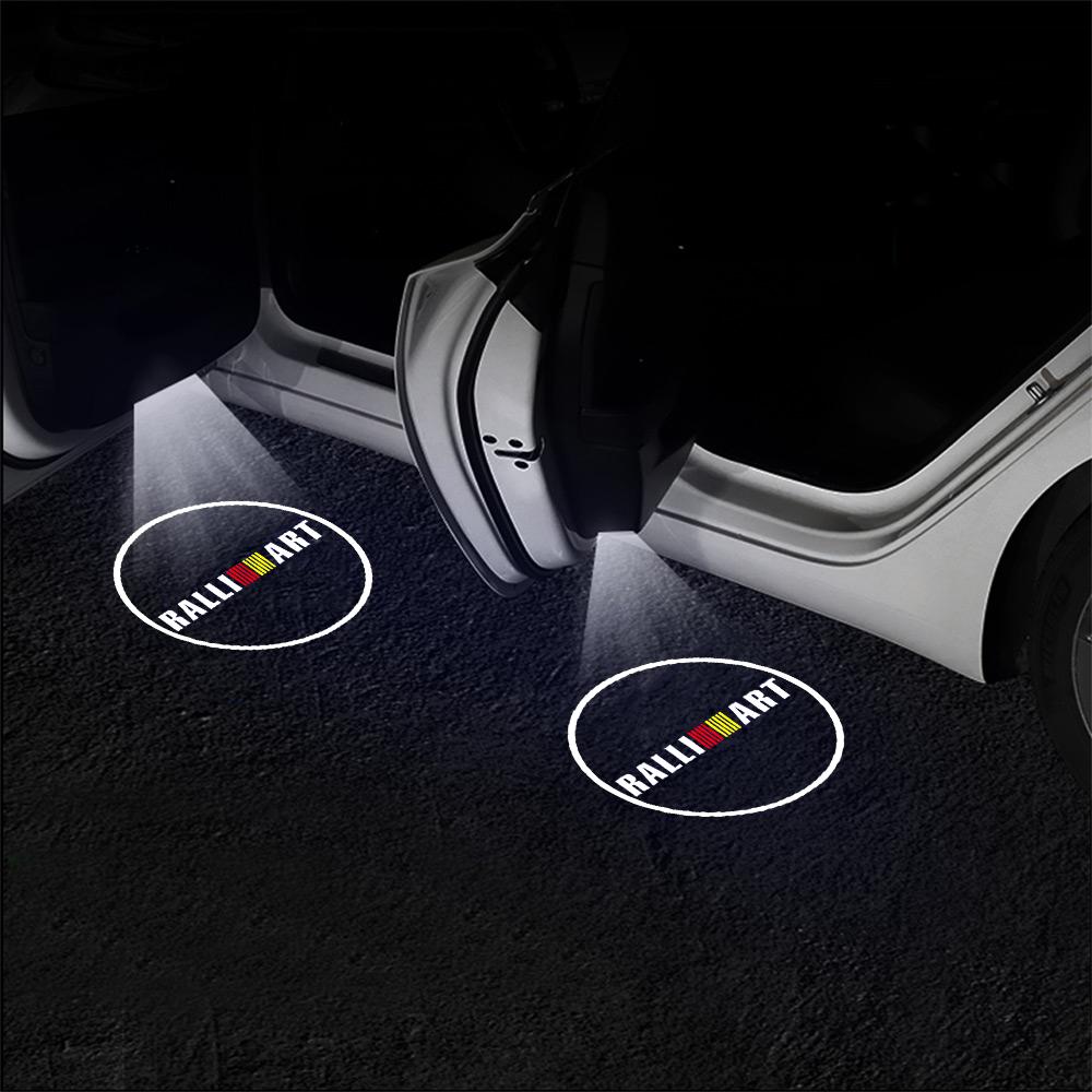 Car Door Logo Welcome Lamp Laser Projector Light For Mitsubishi Asx Lancer Outlander L200 Xpander Galant Eclipse LED HD Wireless