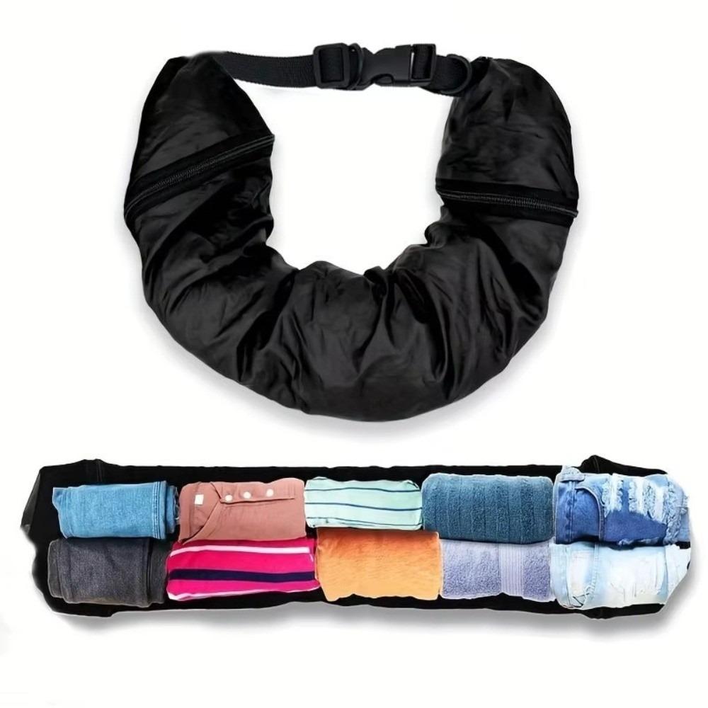 Can Be Filled with Clothes Travel Neck Pillow Lightweight Self-filling U-Shaped Pillow Travel Essentials Travel Bag Travel