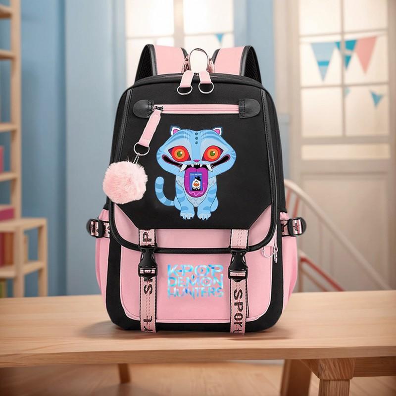Stylish Anime Kpop Inspired Large Capacity Backpack Women Students Travel Campus Daily Use