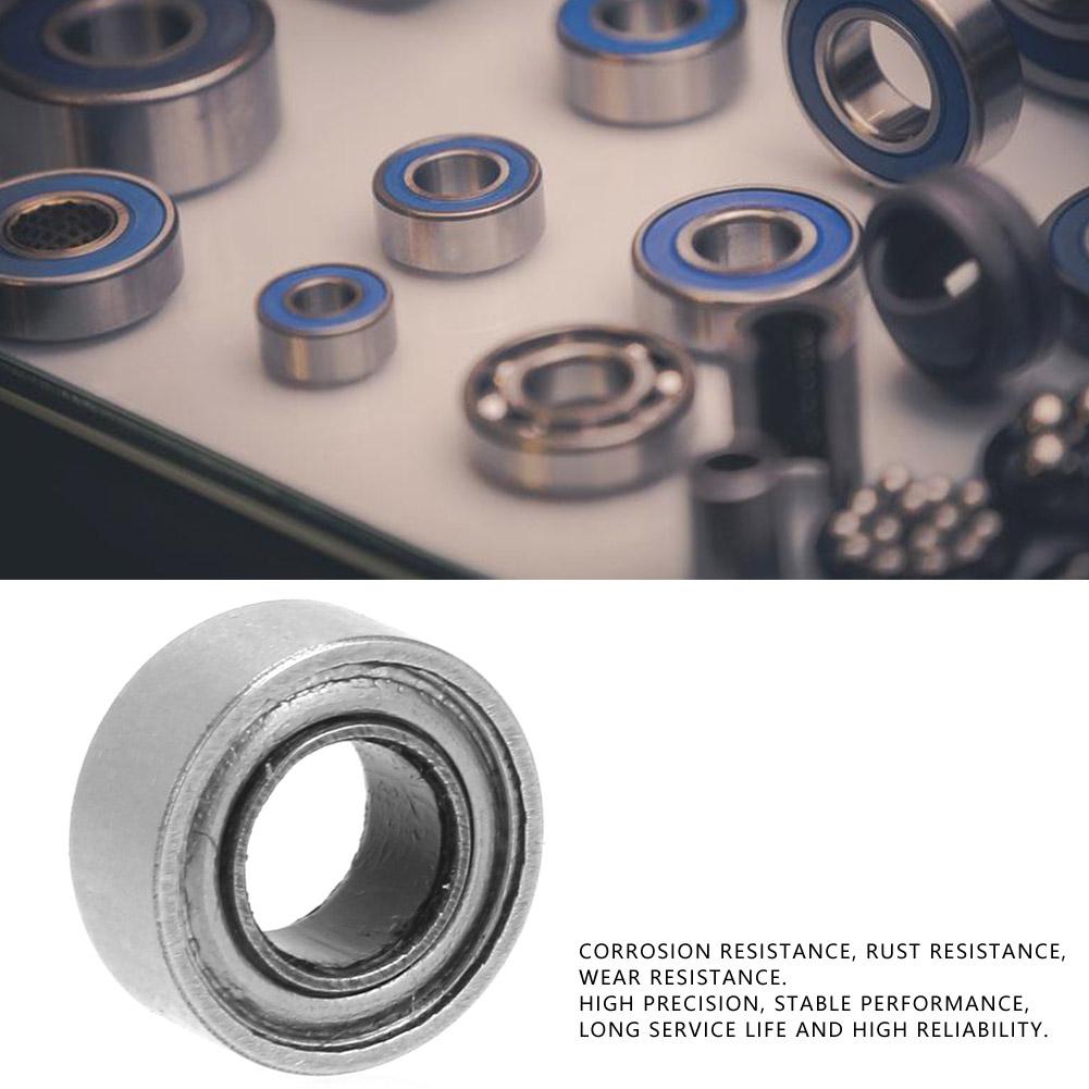 4pcs SMR63ZZ Stainless Steel Single Row Ball Roller Bearing 3mm Bore 6mm OD 2.5mm Thickness