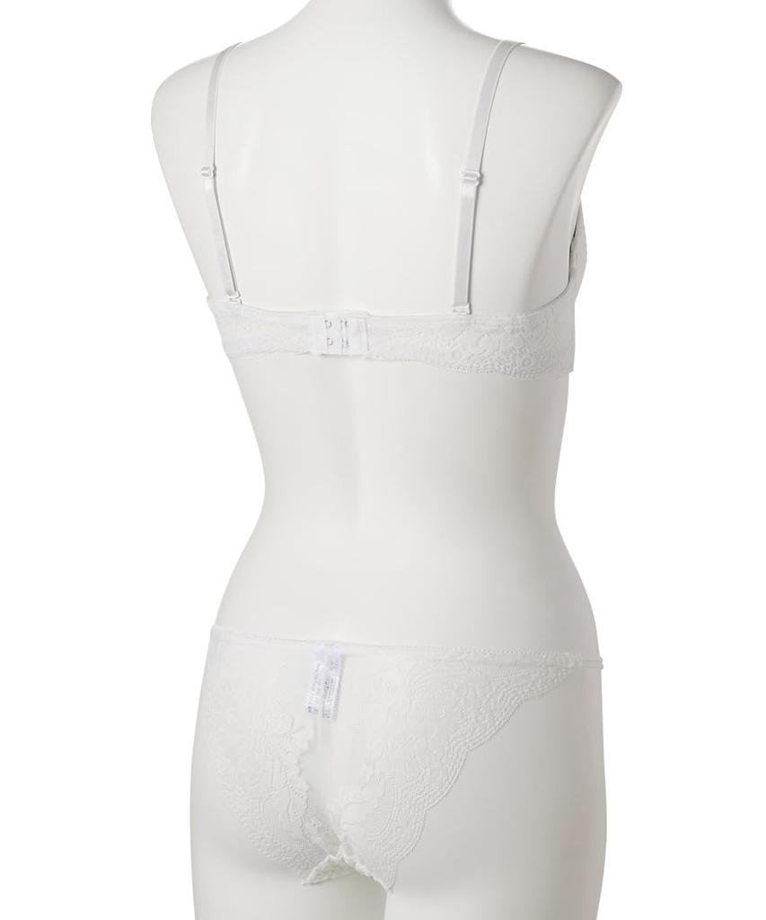 Underbelt Design Lace Bra and Shorts [Nissen] Set, Off-White, G80/L