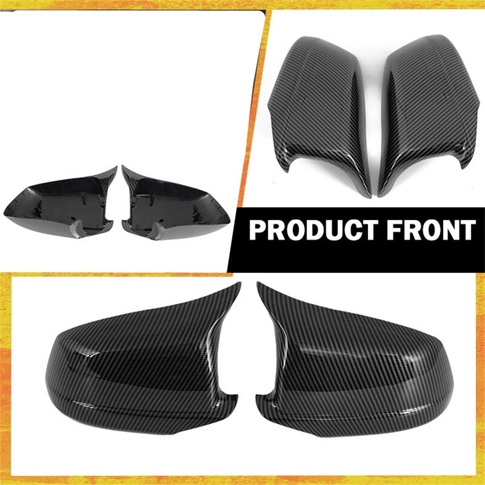 Carbon Fiber Look Side Mirror Covers For BMW 5 Series F10 F11 Pre-LCI 2011-2013