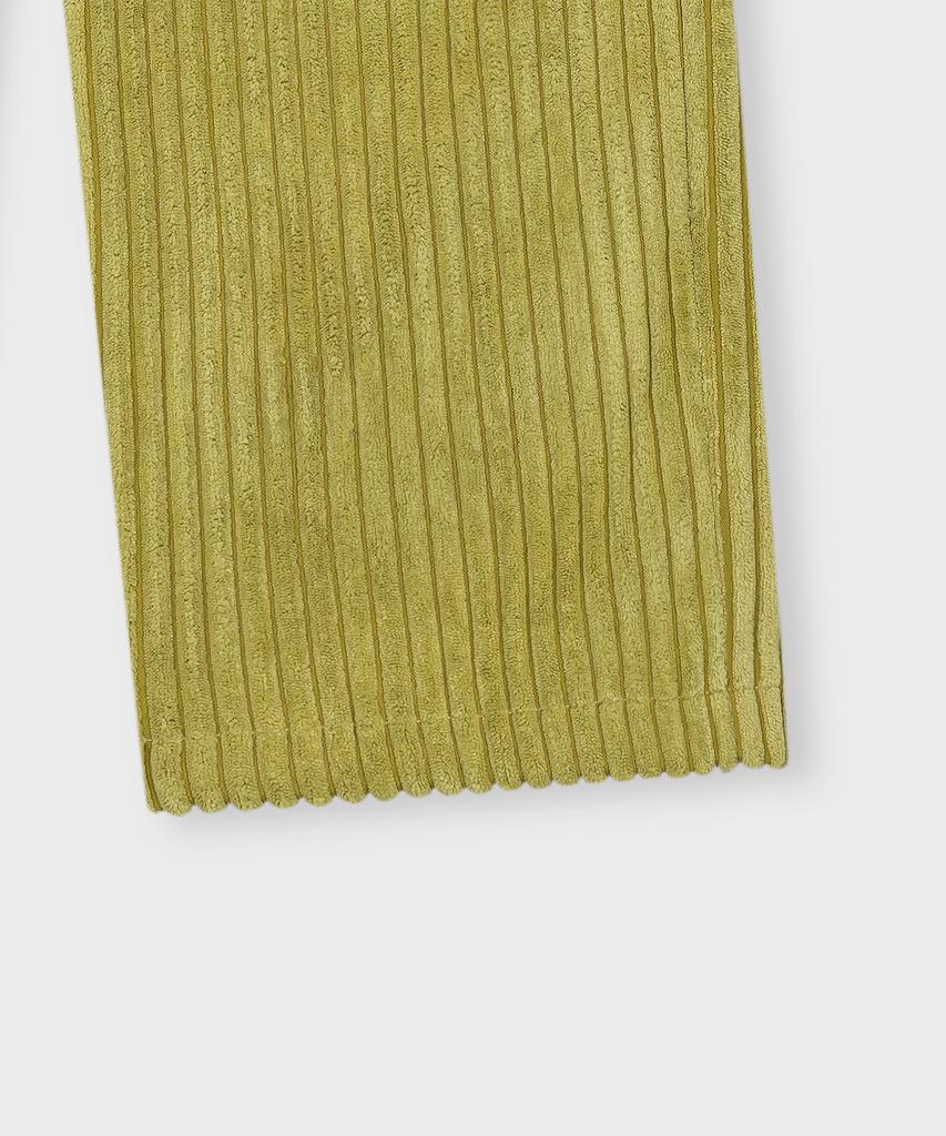 FALLETT Corduroy Wide Pants Light Olive
