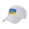 UKRAINIAN FLAG and COAT OF ARMS Baseball Cap Military Cap Man New Hat Golf Cap Hat Luxury Brand Womens Beach Outlet Mens