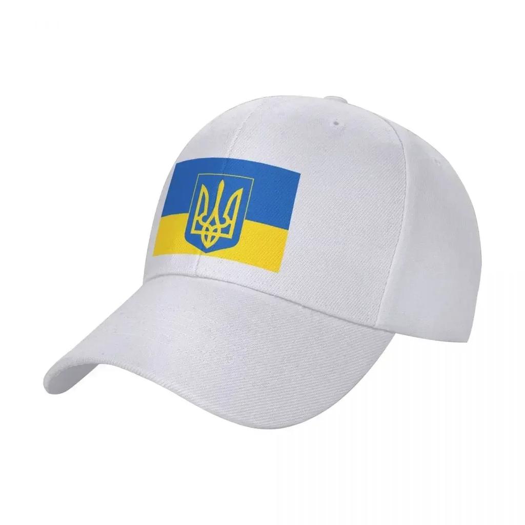 UKRAINIAN FLAG and COAT OF ARMS Baseball Cap Military Cap Man New Hat Golf Cap Hat Luxury Brand Womens Beach Outlet Mens