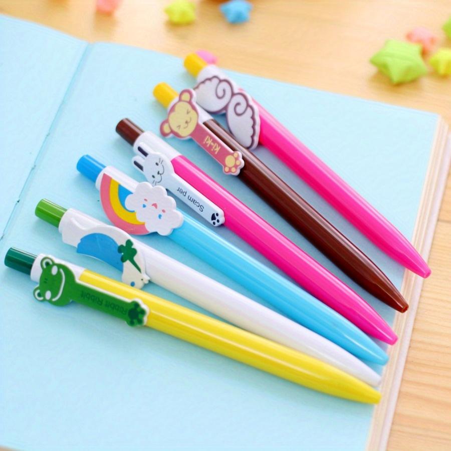 36 PCS Novelty Rainbow Wings Retractable Ballpoint Pen 0.5mm Blue Student Appreciation Gifts for Teachers Birthday Party Office Coworker Pen Supplies