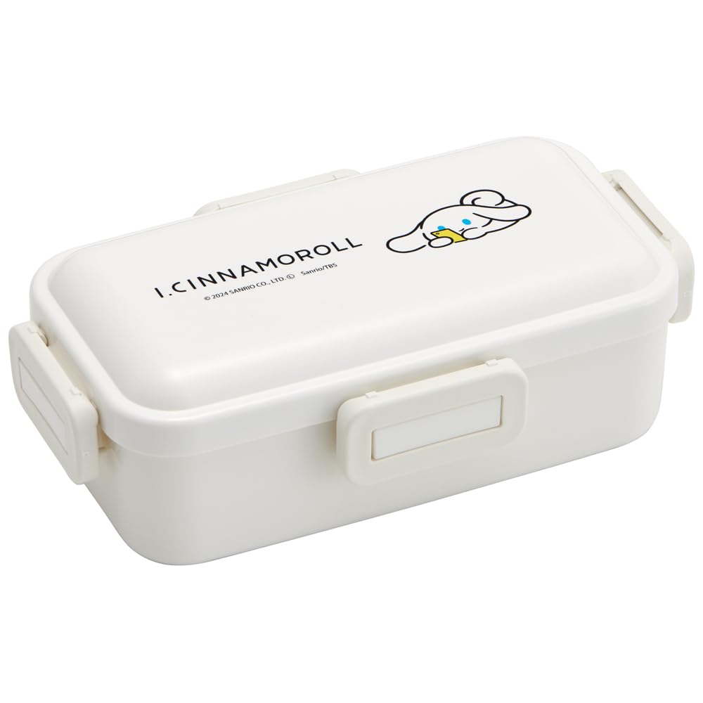 Skater Bento Box, 530ml, Single Tier, Made In Japan, Leak-Resistant, 4-Point Lock, Dishwasher and Microwave Safe, Aishina Moroll Design (PFLB6AG-A)