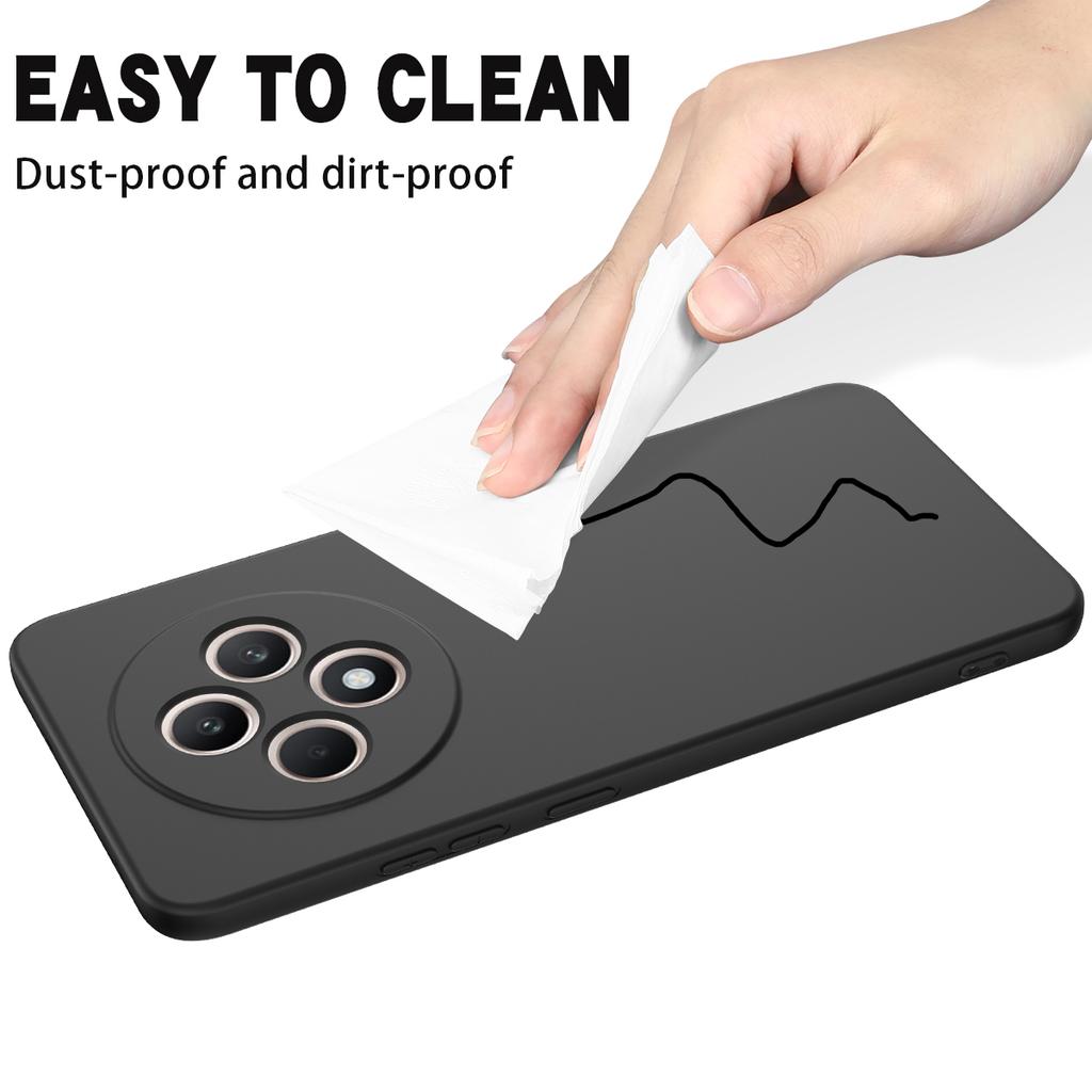 For Oppo Reno12 F 5G Case Anti-Drop Liquid Silicone Phone Cover with Strap