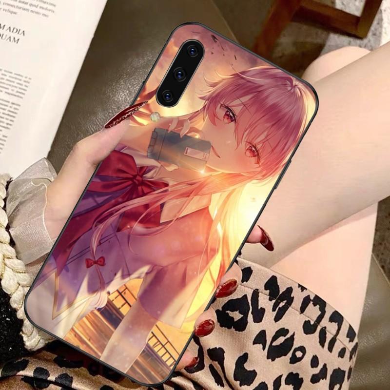 Future Diary Mirai Nikki Handyhülle für Samsung A91 A81 A73 A72 A71 A30S A20 A12 A13 A52 A53 4G 5G Weiche schwarze Handyhülle