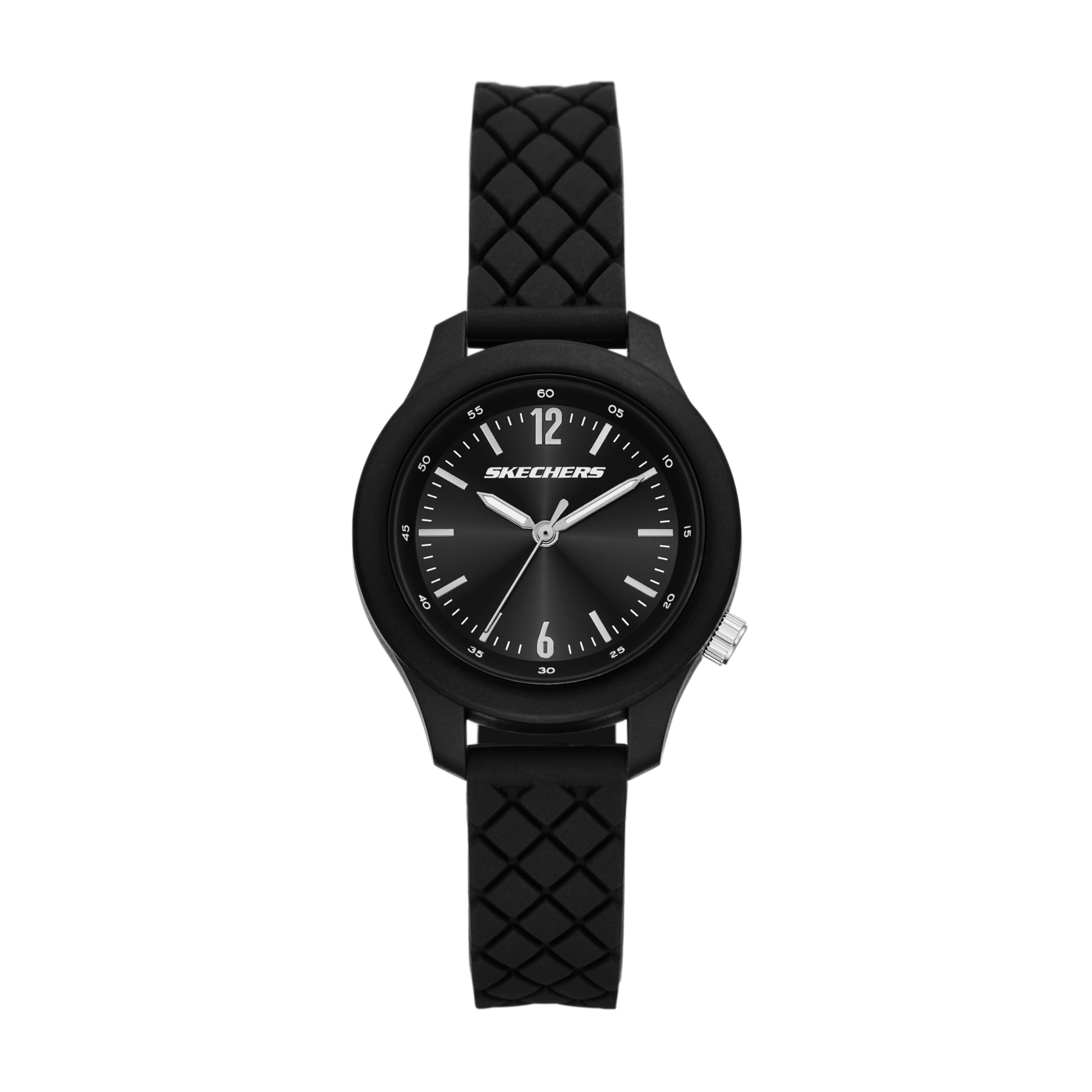Skechers Analog Silicone Watch SR6385 Women s чёрный