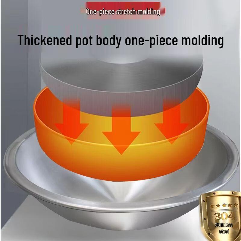 ZISIZ 304 Stainless Steel Large Stock Pot