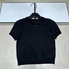 European Style 2026 Summer Embossed Sequin Knit Casual Top