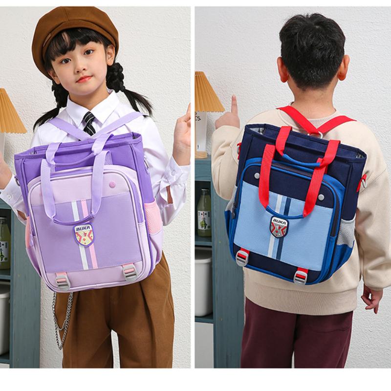BUKA 2025 Summer New Pupil Portable Tutoring Bag Lightweight Multi-purpose Kid's Bags Wear-resistant Oxford Student Homework Storage Bag Art Package