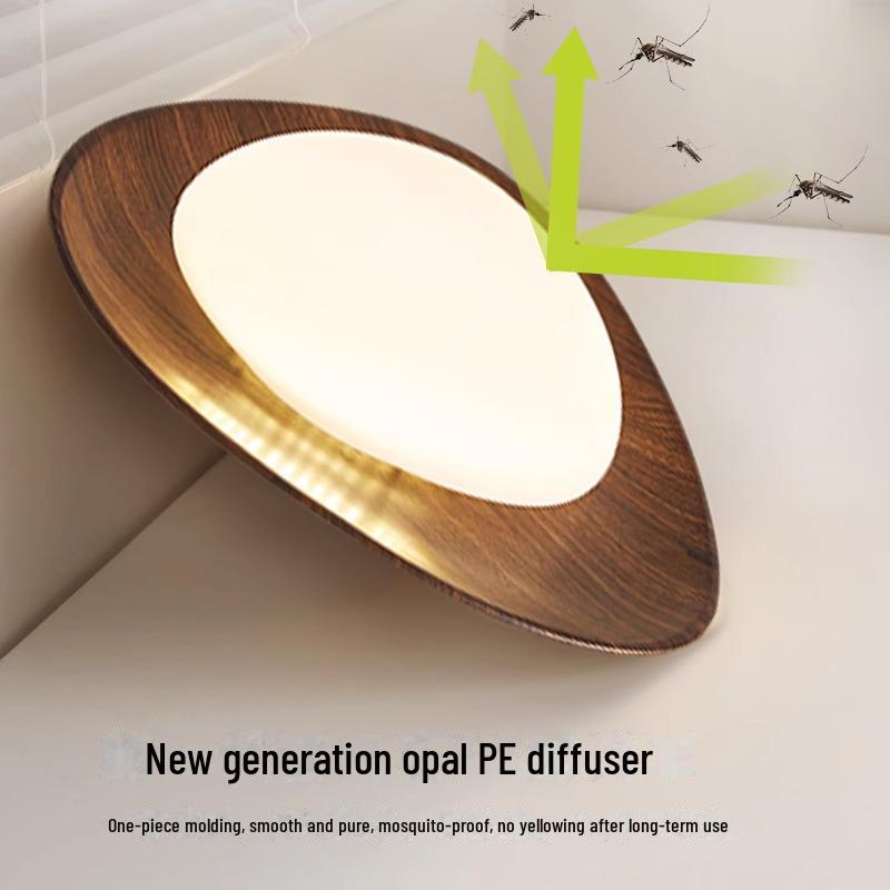 "Nordic Wood Grain Ceiling Lamp for Bedroom & Kids' Room"