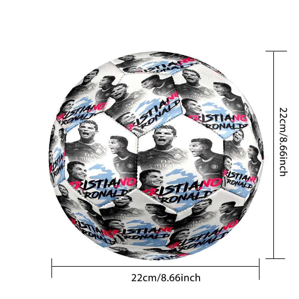 Cristiano Ronaldo Cr7 Evolution Football Size 5 Football Machine-Stitched Indoor/Outdoor Training and Matches perfect gift for sports enthusiasts