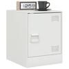 Nightstands 2 Pcs. White 34.5 X 39 X 44 Cm Steel