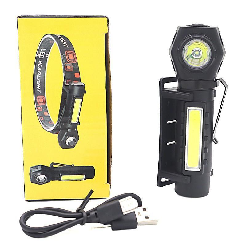 Outdoor Headlights Long Endurance Strong Light Led Rechargeable Mounted Ultra Bright Magnetic Pen Holder Dual Purpose Flashlight