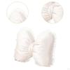 Bowknot Pillow Back Cushion Crafts Ornament Wedding Gift Sofa Throw Comfortable for Office