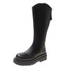 Boots Boots Women's Autumn and Winter Fleece Thick-soled Wide Big Tube Wide Fat mmV Mouth Tall Knight Boots