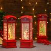 Musikalische Weihnachtsdekorationen mit Licht in verschiedenen Stilen: Telefonzelle & Orkan-Öllampen