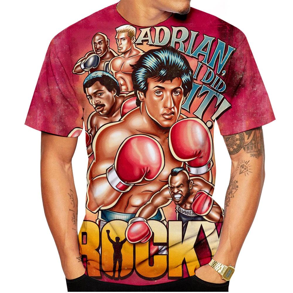 Sommer beliebt heißblütige Persönlichkeit klassischer Film 3D-Druck lässiges T-Shirt Rundhals Unisex bequemes T-Shirt