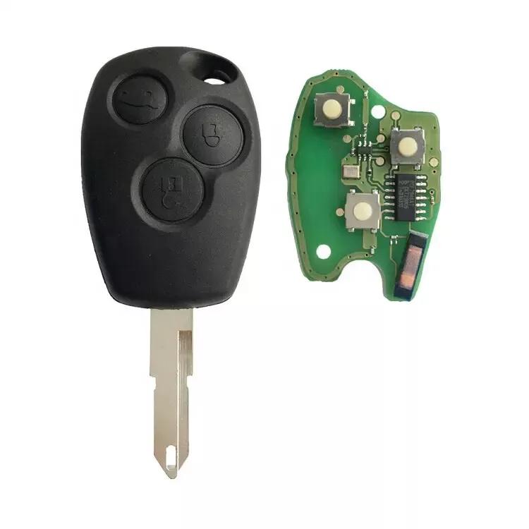 Blank fjernkontrollnøkkel med 3 knapper kompatibel med OPEL VIVARO, DACIA SANDERO, DUSTER, LOGAN, NISSAN PRIMASTAR, KUBISTAR