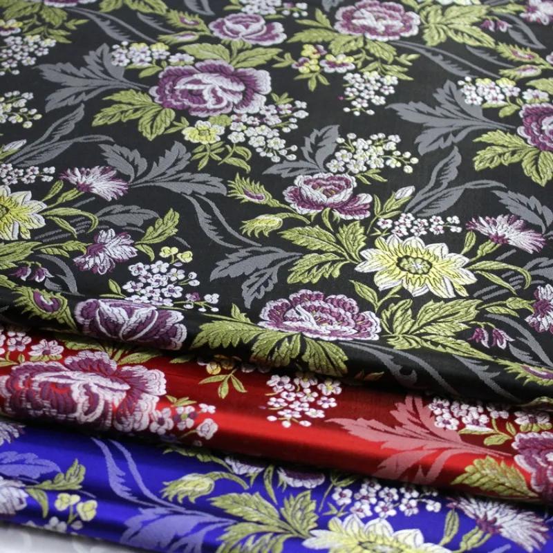 100x75cm  Mongolisk dräkt Tyg Kinesisk Sidenbrokad Jacquardväv Tyg DIY Väska Bokomslag Föreställningskläder