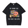 My Brain Has Too Unisexy Tabs Open Women Cotton Aesthetic Teenagers Short Sleeve TShirt Daily Crewneck Casual Loose Tee Streetwear