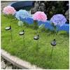 Solar Garden Lights, LED Stake Lamp, Villa Decorative Hydrangea Flower Lights, Creative Outdoor Lighting