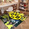 Borussia Dortmund Print Rug, Washable Floor Carpet, For Entryway Dorm Laundry Room Office Study, Home Decor Birthday Christmas Gift