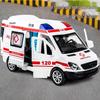 Dziecięca Ambulans Zabawka Dźwięk i Światło 120: Pięciodrzwiowy model samochodu symulacyjnego bezwładnościowego, idealny dla chłopców