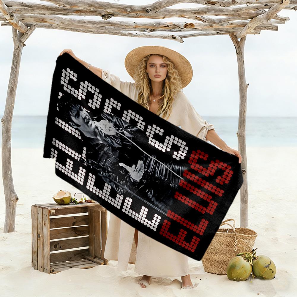 Elvis Presley Strandtuch für Strandreisen Tragbar Bedrucktes Strandtuch Outdoor-Accessoire Geburtstags-/Weihnachtsgeschenk