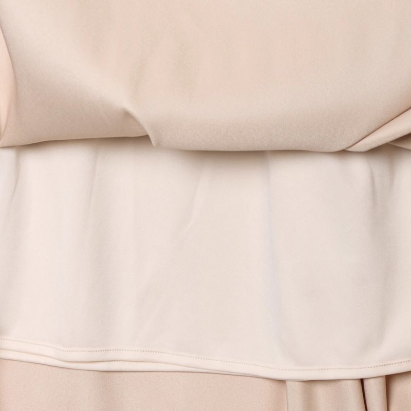 Kaslead New Women clothes Western Style Fashion Simple and Versatile Elegant Satin Loose Skirt