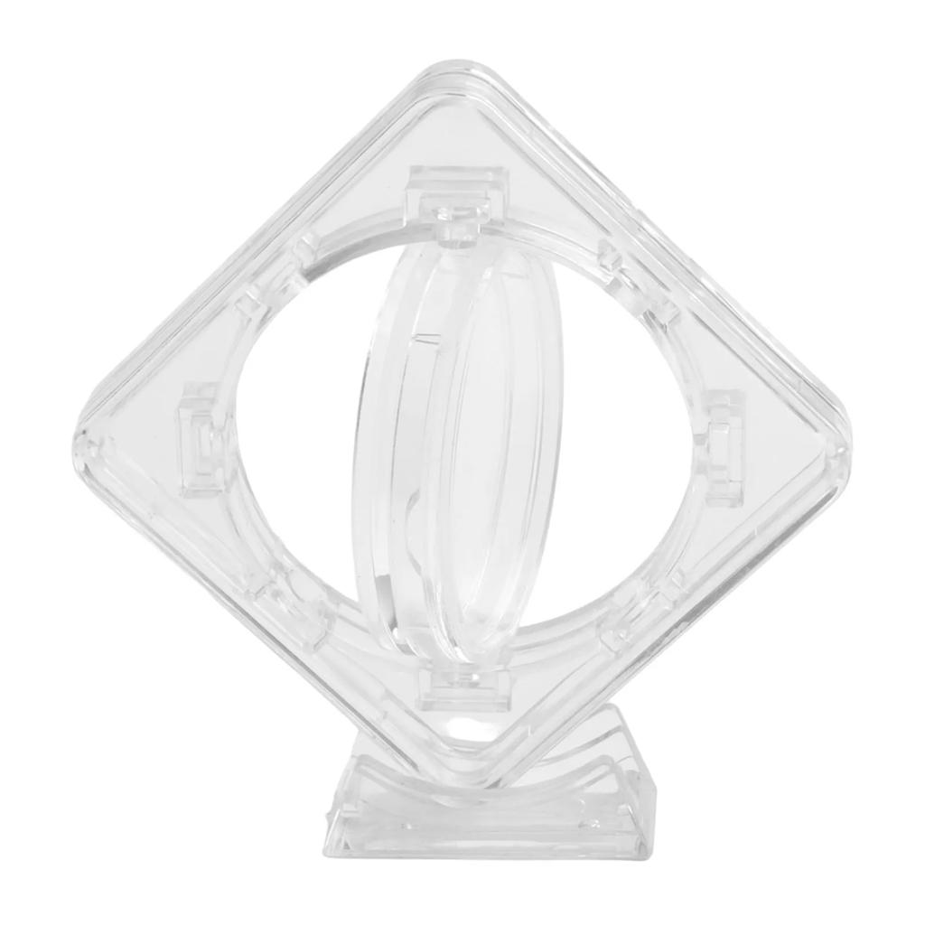 1PC 4cm Acrylic Transparent Coin Holder Coin Display Case Collecting Box Commemorative Medal Storage Capsules Holder Container