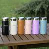 210ml/420ml Fashion Mini Double Stainless Steel Vacuum Flask With Bling Lid Portable Pocket Coffee Tea Thermos Mug Tumbler